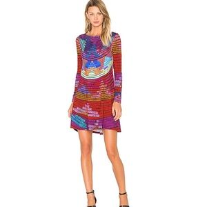 Mara Hoffman Radial Swing Mini Dress XS Raspberry